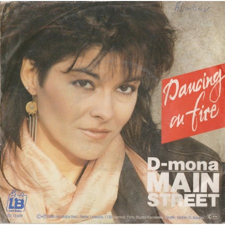 D-Mona & Mainstreet  – Dancing On Fire |1988   Lion Baby Rec. ‎– 101 13 609 -Single