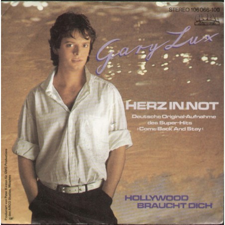 Lux Gary ‎– Herz In Not |1989    Global Records And Tapes ‎– 106 066-Single