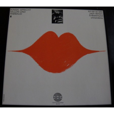 Kinski ‎Klaus – Kinski spricht Villon und Rimbaud 1|1976    Amadeo ‎– 64 379-Club Edition