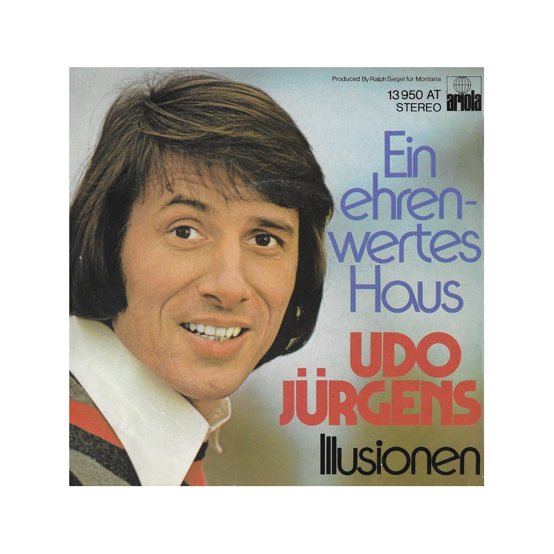 Jürgens ‎Udo Ein Ehrenwertes Haus 1975 Ariola ‎ 13 950