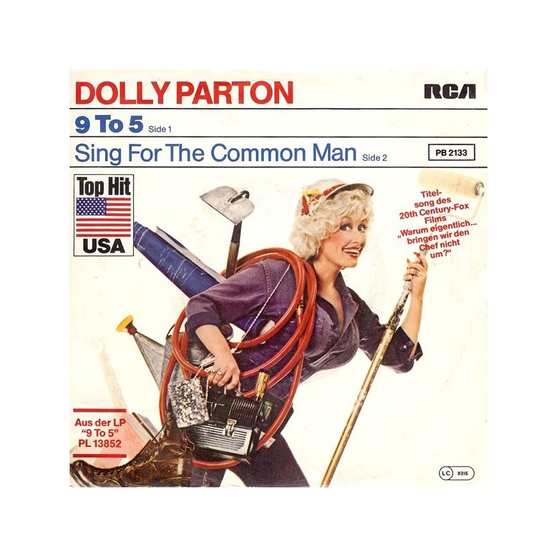 Parton ‎Dolly – 9 To 5|1980   RCA ‎– PB 2133-Single