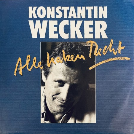 Wecker Konstantin ‎– Alle Haben Recht |1989    Polydor ‎– 873 298-7-Single