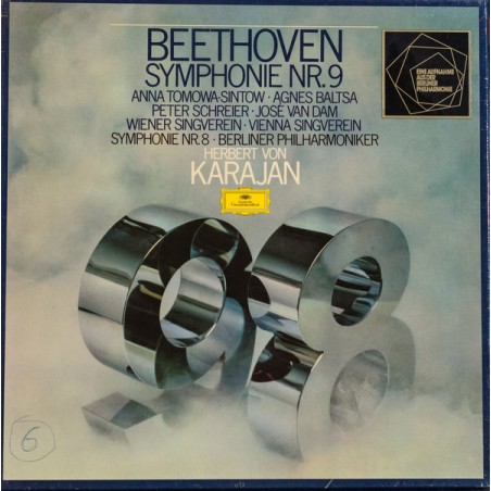 Beethoven -Symp. Nr. 9 - Nr. 8-Karajan- -Baltsa,-Schreier-Berliner Philharmoniker ‎–Karajan |1977    D G – 2707 109