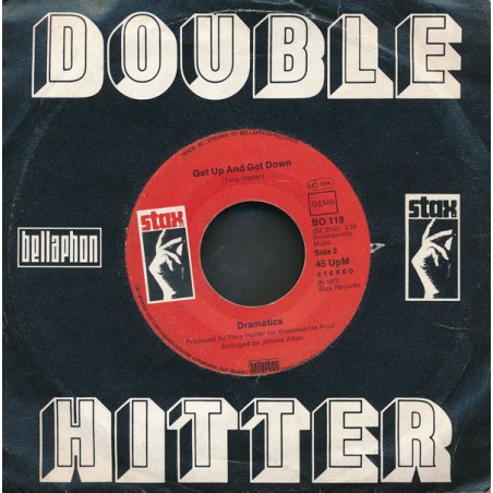 Dramatics ‎The – Watcha See Is Watcha Get / Get Up And Get Down |1977    Stax ‎– BO 119-Single-Company Sleeve