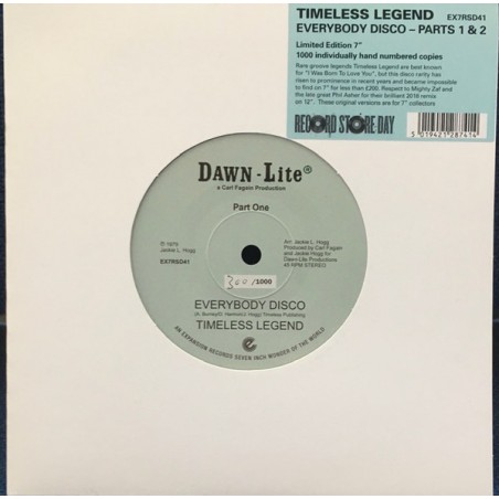Timeless Legend ‎– Everybody Disco - Parts 1 & 2|2021   Expansion ‎– EX7RSD41 -Lim. Edition, Numbered-Single-RSD 2021