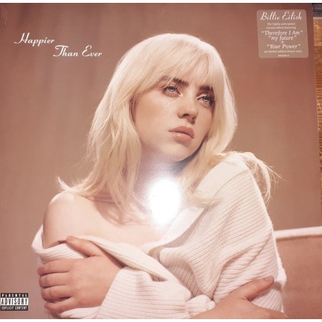 Eilish B‎illie  – Happier Than Ever |2021  Interscope Records ‎– B0033778-01-black recycled Vinyl