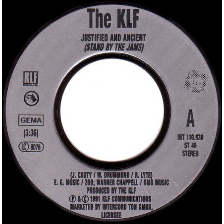 KLF ‎The – Justified & Ancient|1991     Blow Up ‎– INT 110.930 -Single