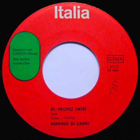 Capri ‎Peppino Di – St. Tropez Twist|1962   Italia ‎– J 2003-Single