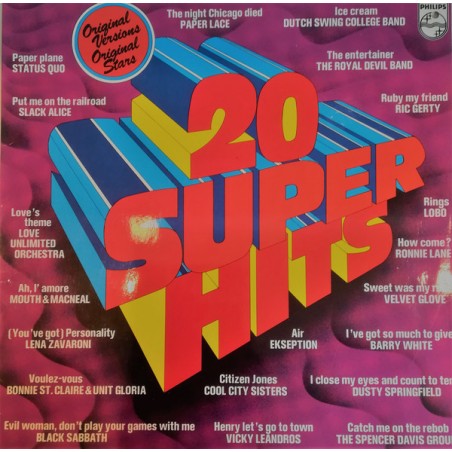 Various – 20 Super Hits |1975    Philips – 9106 004
