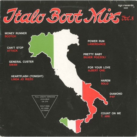 Various – Italo Boot Mix Vol. 8 |1987    ZYX Records – ZYX 5620-Series: Italo Boot Mix – Vol. 8-Maxi-Single