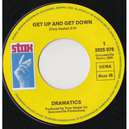 The Dramatics – Get Up And Get Down / Fall In Love, Lady Love |1971   Stax – 2025 076 -Single