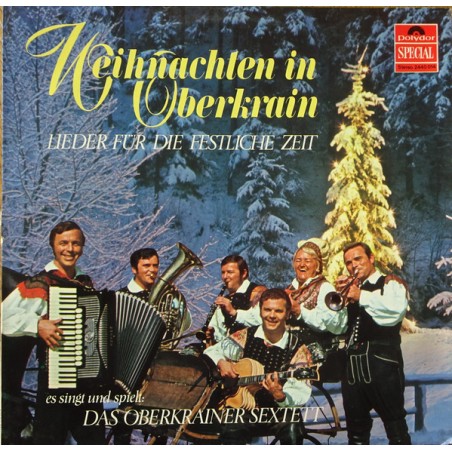 Janes Kalšek Und Sein Oberkrainer Sextett – Weihnachten in Oberkrain |Polydor – 63419-Club