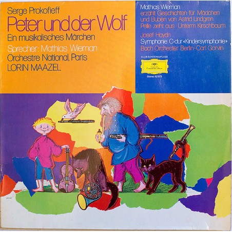 Serge Prokofieff-Peter Und Der Wolf -Orchestre National, Paris-Maazel |1962 	DG – 62 673-Club Edition