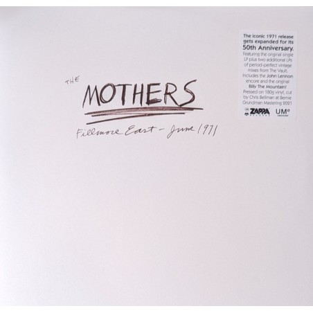 The Mothers – Fillmore East - June 1971 |1971/2022	Zappa Records – ZR20038- -50th Anniversary Expanded Edition