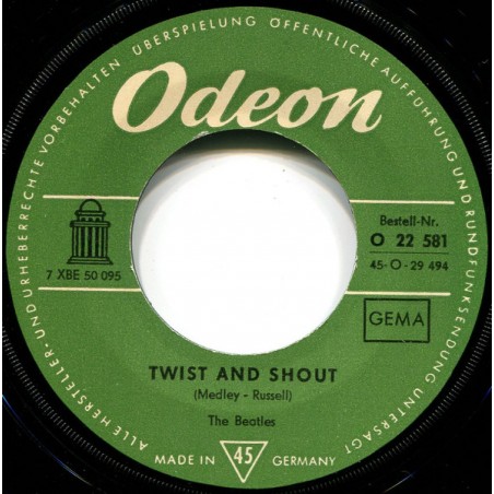 The Beatles – Twist And Shout|1963	Odeon – O 22 581-Single