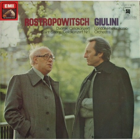 Rostropovitch-Giulini-Dvořák-Saint-Saëns - Cello Concerto No.1|1978     EMI – 1C 065-02 964 -Quadraphonic