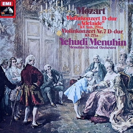 Mozart - Violinkonzerte D-Dur KV-Nr.7 D-Dur KV 271a-Menuhin |1976	Emi – 1C 063-02 73565561-Club