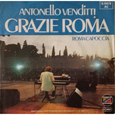 Antonello Venditti – Grazie Roma|1983  	Ultraphone – 6.13 878 -Single