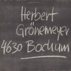 Grönemeyer ‎Herbert – 4630 Bochum   EMI 1C 066 1469051