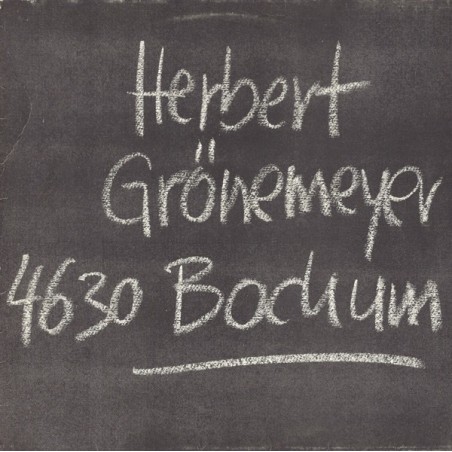 Grönemeyer ‎Herbert – 4630 Bochum   EMI 1C 066 1469051