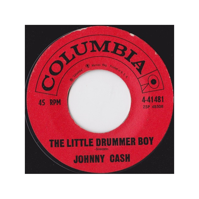 Johnny Cash Little Drummer Boy1959 Columbia 441481Single