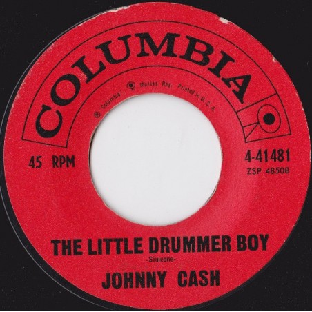 Johnny Cash – Little Drummer Boy|1959    Columbia – 4-41481-Single