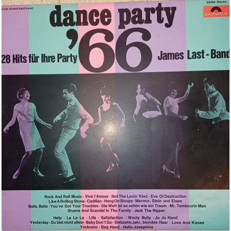 The James Last Band ‎– Non Stop Dancing '66|1966    Polydor ‎– 94065-Club