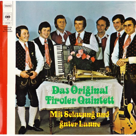 Das Original Tiroler Quintett  – Mit Schwung Und Guter Laune   |1974	CBS – S 80284
