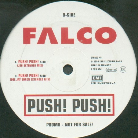 Falco – Push! Push!  |1998	EMI Electrola – P 520 534-Vinyl, 10"-Promo