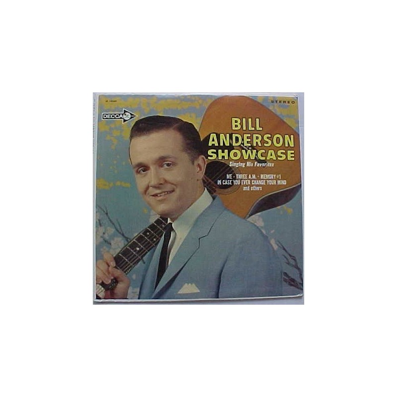 Anderson Bill  ‎– Bill Anderson Showcase|1964    Decca	DL 74600