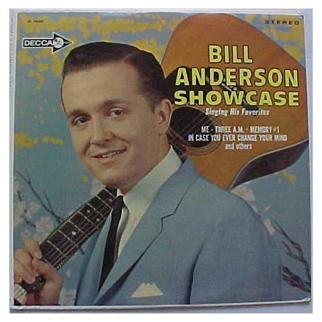 Anderson Bill  ‎– Bill Anderson Showcase|1964    Decca	DL 74600