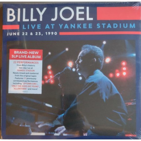 Billy Joel – Live at Yankee Stadium June 22 & 23, 1990  |2022     Sony Music – 19658701571  	 3-LP´s-Trifold Cover