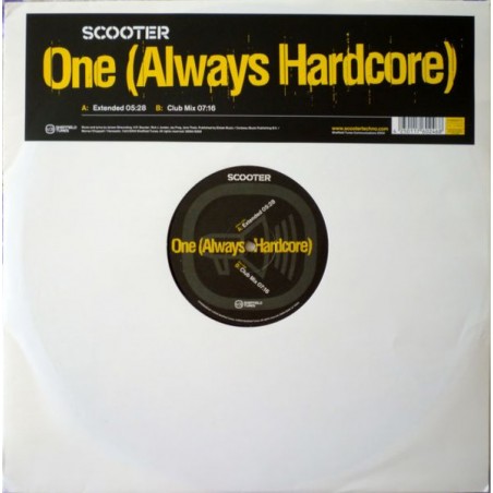Scooter – One (Always Hardcore) |2004	Sheffield Tunes – 0159920STUP -Promo-Maxi-Single