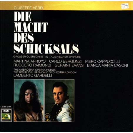 Giuseppe Verdi – Die Macht Des Schicksals ( Querschnitt In Italienischer Sprache) HMV– 1C 063-02 064