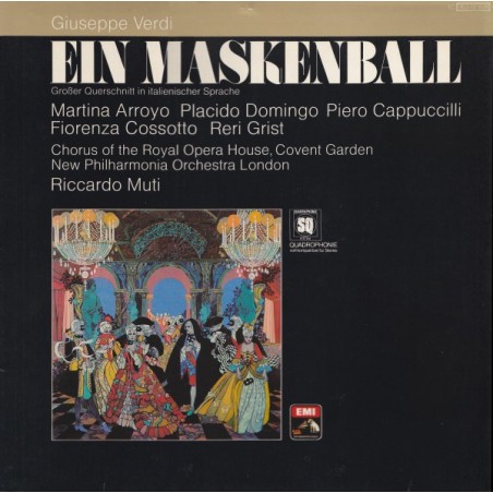Giuseppe Verdi – Ein Maskenball ( Querschnitt In Italienischer Sprache)    |HMV– 1C 061-02 839 Q