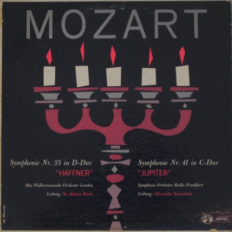 Mozart – Symphonie Nr. 35 In D-Dur "Haffner"-Nr. 41 In C-Dur "Jupiter"   |  MMS-2103