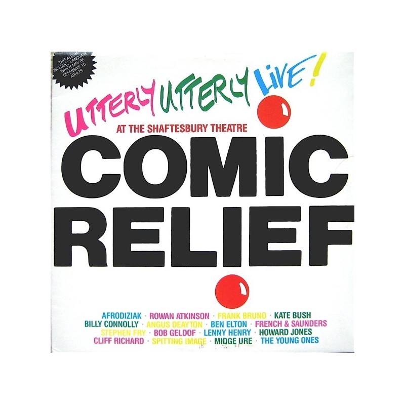 Various ‎– Comic Relief Presents Utterly Utterly Live|1986        WEA	240 932-1