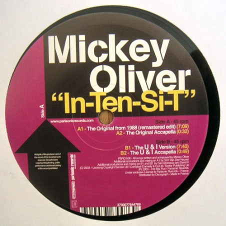Mickey Oliver – In-Ten-Si-T  |2004	Square Roots – PSR-Q 006-Maxi-Single