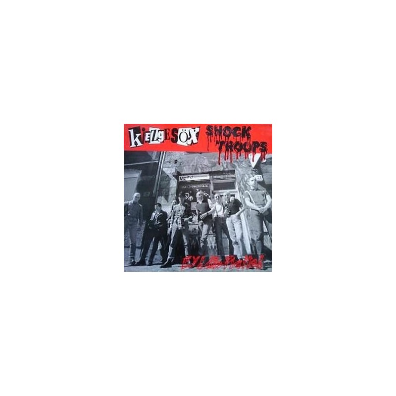 Kiezgesöx / Shock Troops ‎– Ey! Die Platte!|1995       Vopo Records	Nr. 001