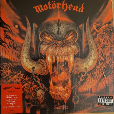 Motörhead – Sacrifice   |2023	BMG – BMGCAT761LPX -Transparent Orange