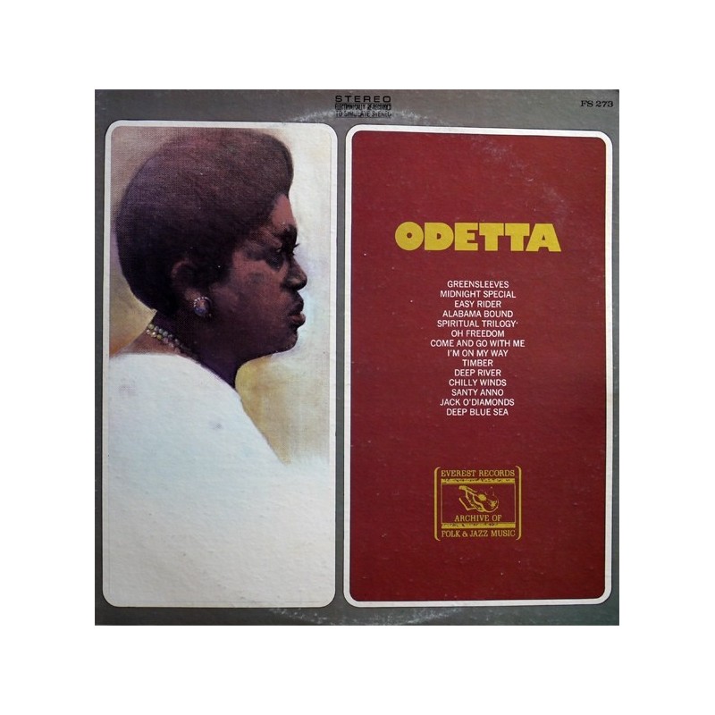 Odetta ‎– Odetta|1973      Archive Of Folk & Jazz Music ‎– FS 273