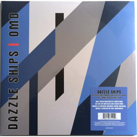 OMD  – Dazzle Ships  |1983/2023  	Virgin – 0602448814920  Silver-Blue Vinyl