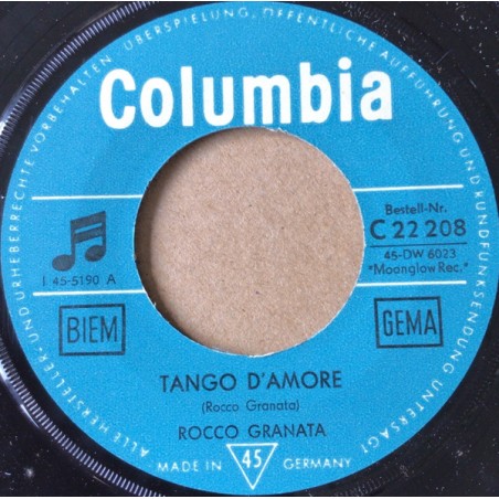Rocco Granata – Tango D'Amore |Columbia – C 22 208-white Label-Promo !!