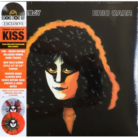 Eric Carr – Rockology |2023     CFU01242-Orange Translucent with Black, White and Orange Splatter -RSD 2023-Deluxe Edition