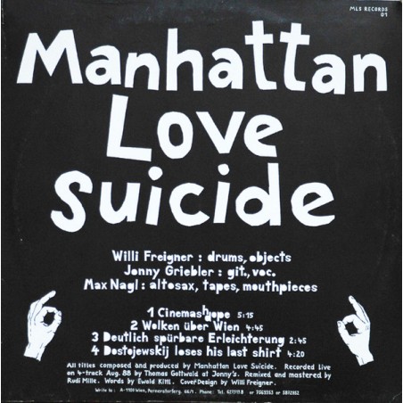 Manhattan Love Suicide / Max Nagl –  La Belle Est La Black  |1988	MLS Records – 01