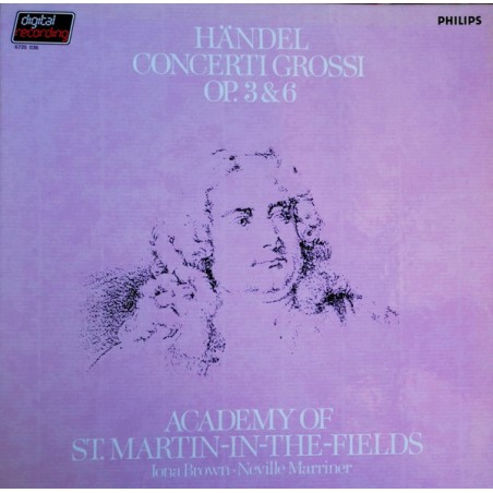 -MaHändel Grossi Op. 3 & 6- The Academy Of St. Martin-in-the-Fieldsrriner |1982	Philips – 6725 036-4 LP-Box