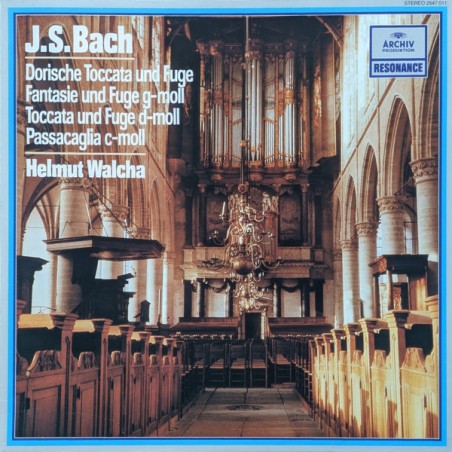 J. S. Bach– Dorische Toccata Und Fuge -Walcha|1963	Archiv Produktion – 2547 011