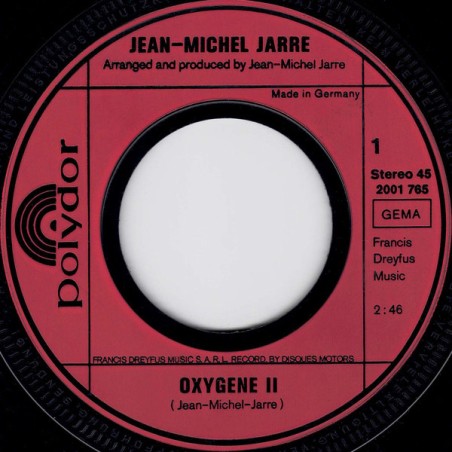 Jean Michel Jarre – Oxygene II  |1978	Polydor – 2001 765-Single-austrian Press
