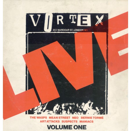 Various – Live At The Vortex - Volume One  |1978	Ariola – 25 863 XAT