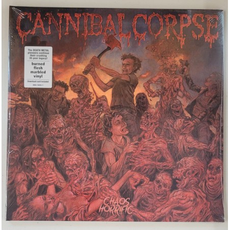 Cannibal Corpse – Chaos Horrific |2023	Metal Blade Records – 3984-16043-1 -Burned Flesh Marbled